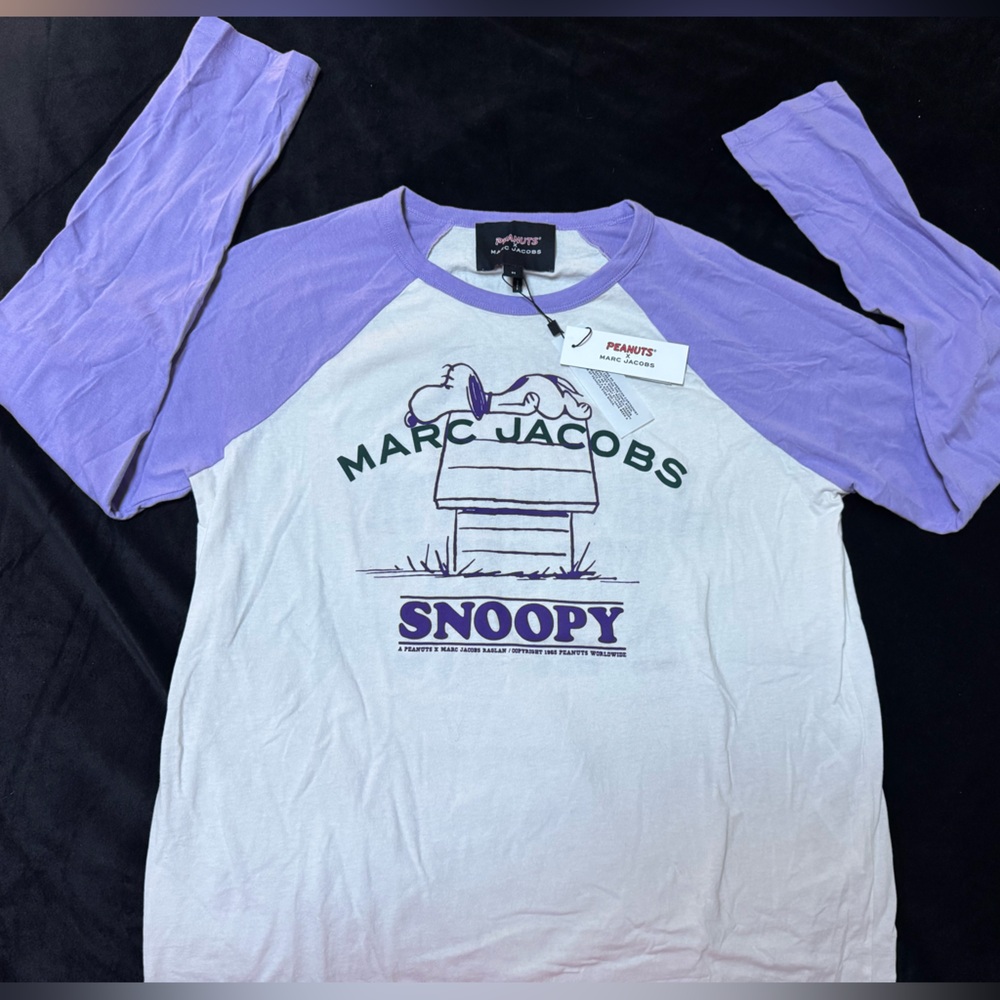 Marc Jacobs peanuts Raglan Tee (Unisex) NWT - Picture 3 of 7
